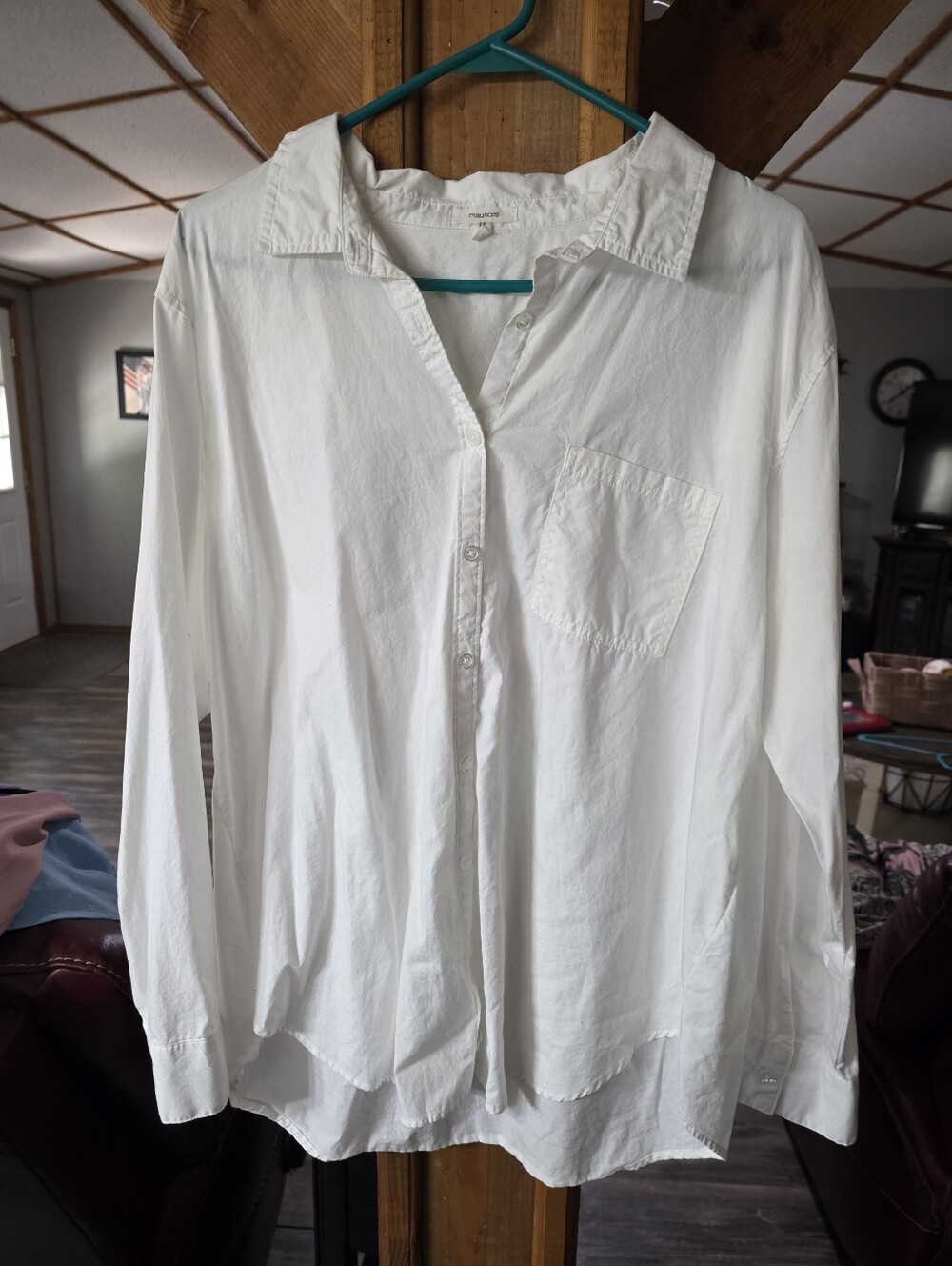Classic White Button-Down Women's Shirt